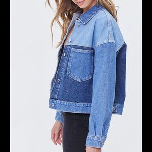 Forever 21 Colorblock Denim Jacket